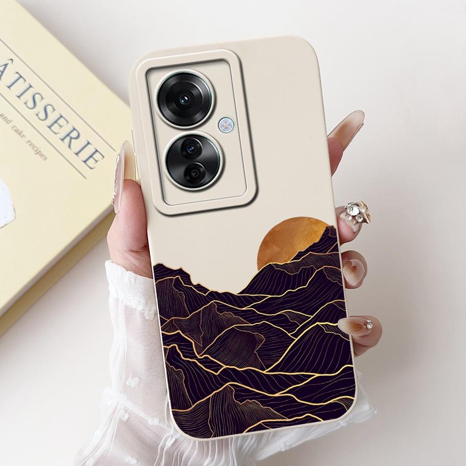 For OPPO Reno11 F 5G Case Reno 11F CPH2603 2024 Elegant Printing Camera Protective Shockproof Soft Silicone Phone Cases