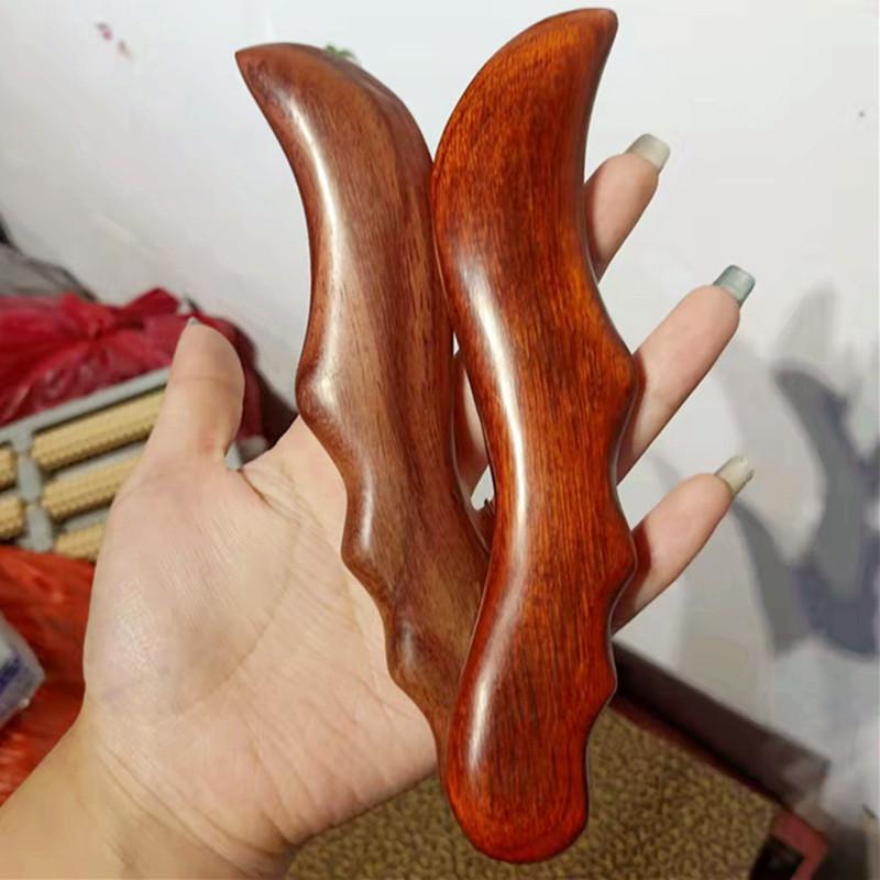 Large Sandalwood Gua Sha Board for Full Body Massage and Scraping - Multi-Purpose Purple Sandalwood Tool
