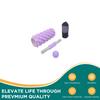 33cm Hollow Foam Roller Set With Bumpy Nodules Includes Massage Stick And Myofascial Ball For Yoga Pilates Recovery