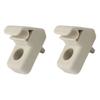 2 Pieces Sun Visor Holder Mount 735411088 Designed for Fiat Grande Punto Car Interior Accessory ABS Construction
