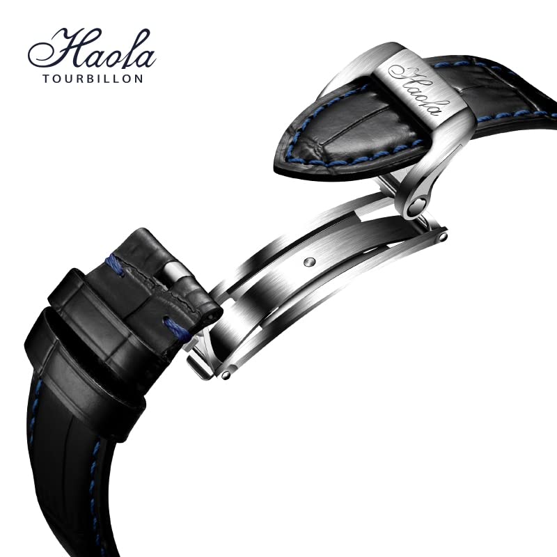 Zegarek męski HAOFA Hollow 7 Manual Diamond Gift, dwustronny tourbillon, tourbillon o godzinie, nakręcany, mechaniczny, tarcza, stylowy, dżentelmeński, popularny,