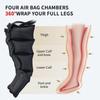 Air Compression Leg Massager Lymphedema Pump Pneumatic Boots Charging Cordless Leg Muscle Relaxation For Professional Athletes