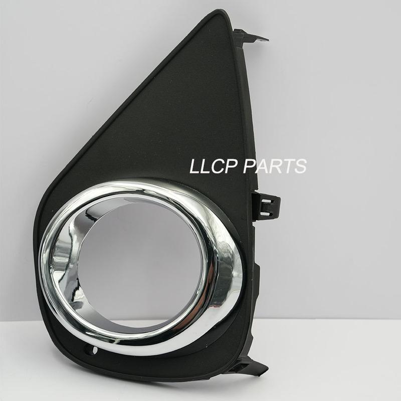 A Pair Fog Light Cover For Toyota Yaris 2015 2016 2017 Left Right Foglight Lamp Grille Bezel Front Bumper Driving Light Frame