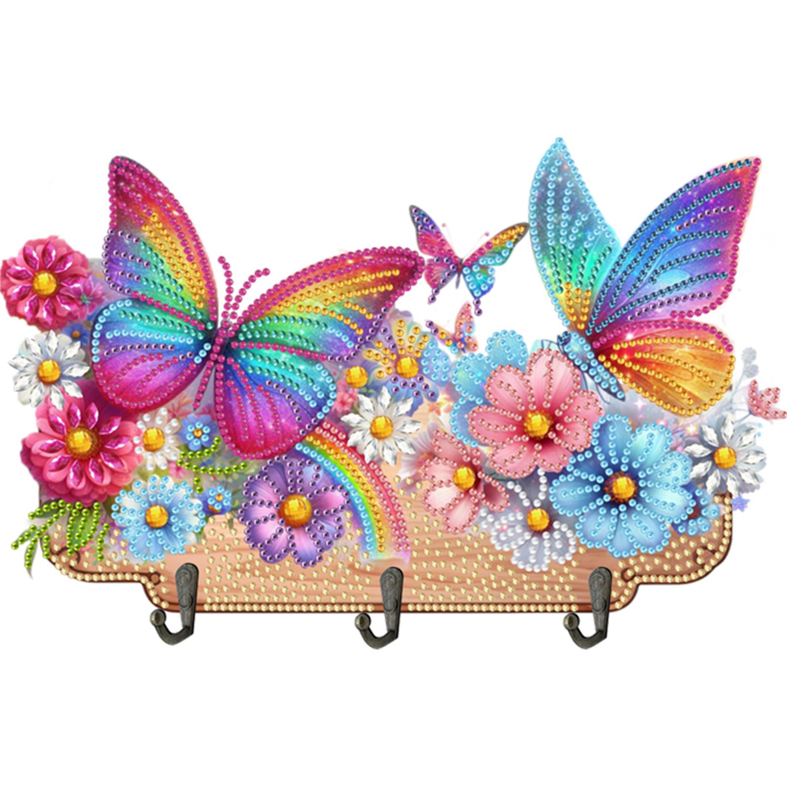 

Wood 2D/Flat DIY Diamond Painting Hanging Hook Diamond Art Painting Hook Kit for Wall Decoration and Space-Saving Storage