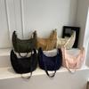 Women's Large Capacity Shoulder Bag Solid Color Crossbody Bag