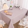 Mantel de PVC Impermeable y a Prueba de Aceite Estilo Nórdico - Rectangular, Diseño Artístico, Fácil de Limpiar, Mantel para Mesa de Comedor/Café