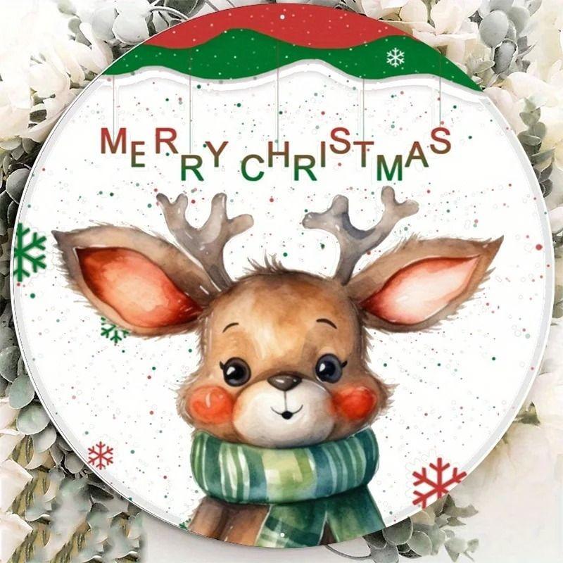 2D Flat Hanging Decorative Metal Sign Hand Painted Art