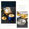 Reusable Stainless Steel Cup Lid Cap Leakproof Dustproof Cup Lid  Mug Ceramic Cup Glass Cup