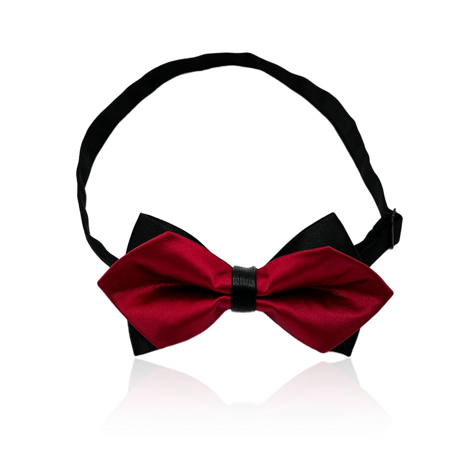 

[NazyJnn] Men s Bow Tie, Solid Color, Glossy Finish, Hook Closure, Easy to Put On and Take Off, for Weddings, Parties, Receptions, After-Parties, and