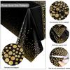 1pc Small Polka Dot Disposable Tablecloth,Thickened Waterproof PEVATablecloth, Home Wedding Birthday Party Decoration,54*108inch