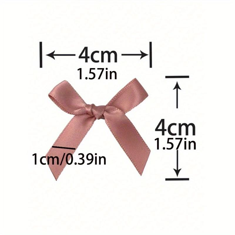 50 Pieces/Bag 4cm Ribbon Bow With Various Colors For Gift Decoration And Making Hairpin Headwear Back To School Valentine Day