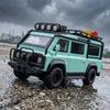 1:24 Land Rover Defender 110 Van Terénní Kempingová Modifikovaná Verze Slitina Kovové Odlévané Modelové Auto Domácí Dekorace & Počítačový Stůl