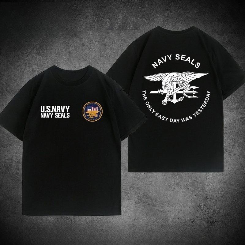 American Navy Seals Themed Tshirt for Military Enthusiasts Style Highquality Unisexs Clothing Women Summer T Shirt