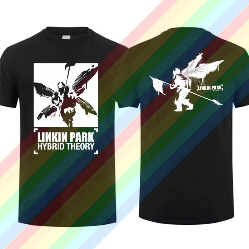 2025 Fashion Tees Men Linkin Meteora Park T Shirt Double-sided Casual Oversized T-shirt Graphic Youth Cloth Streetwear S-3XL