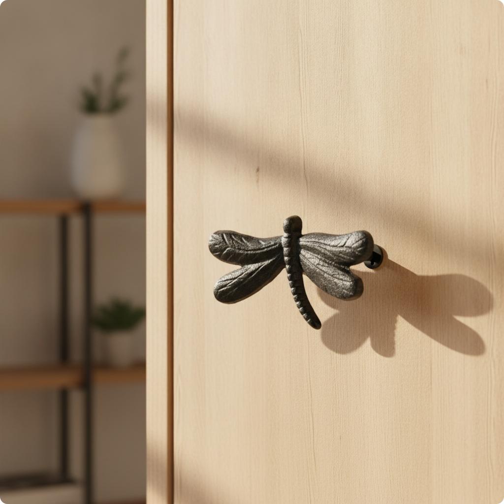 Rustic Door Pull with Mounting Hardware Heavy Duty Cast Iron Door Handle Drawer Pull with Screws Industrial Distressed