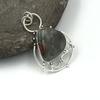 Natural Red Bloodstone Gemstone 925 Sterling Silver Jewelry  Pendant 1.82" AJP-179
