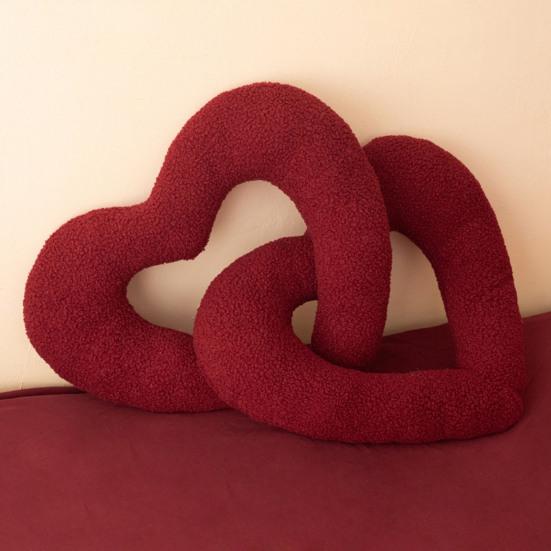 Red Love Knot Plush Pillow Sofa Chair Cushion Relaxing Atmosphere Pillow Wedding Valentine's Day