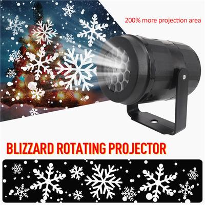 Vánoční sněhová vločka LED projektor světla Festival Holiday Home Party Decor Noční lampa Snow Projector Light Vánoční dekorace