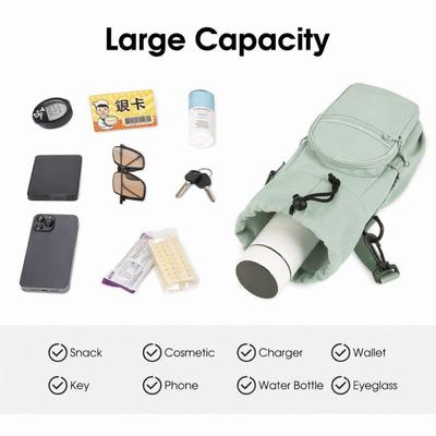 Adjustable Strap Thermos Cup Sleeve Insulated Crossbody Water Bottle Bag Lightweight Universal Thermos Bottle Holder
