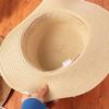 French Style Bow Ribbon Straw Hat Wide Brim Women's Sun Hat Fashion Flat Top Straw Hats  Female