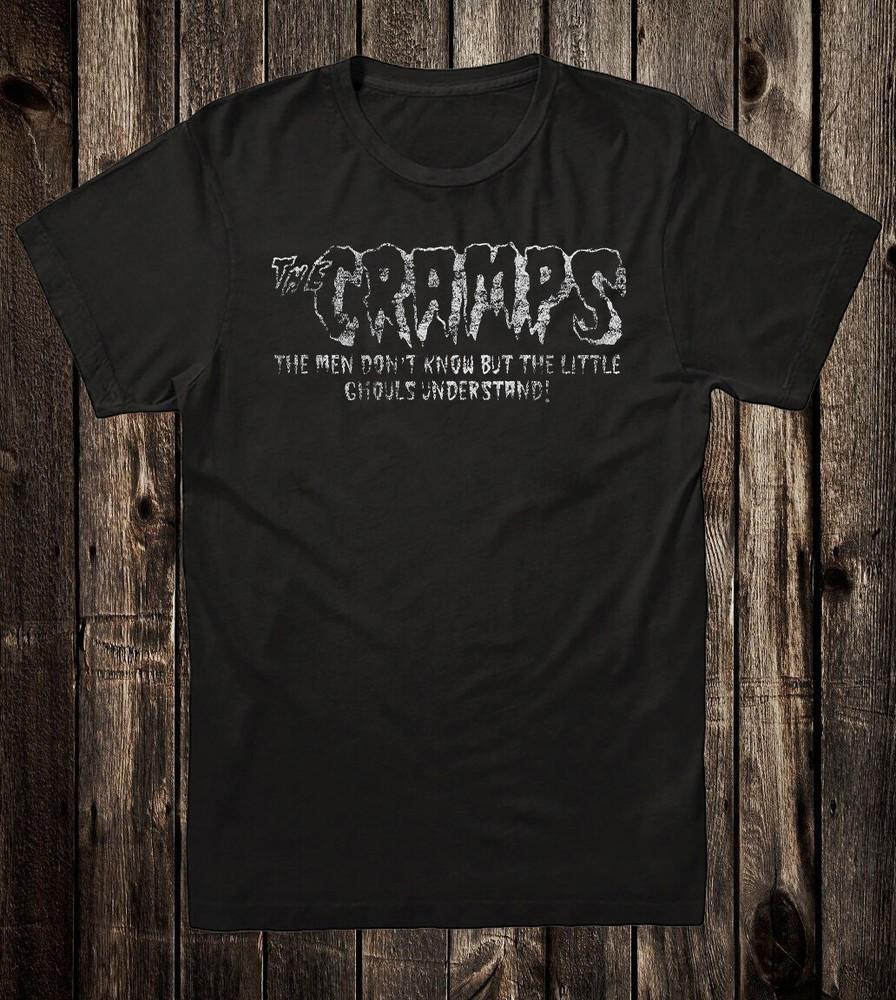 Retro Tee T Shirt 100% Cotton 80 s Punk Rock Style The Cramps Little Ghouls Unisex T-Shirt XXXXL