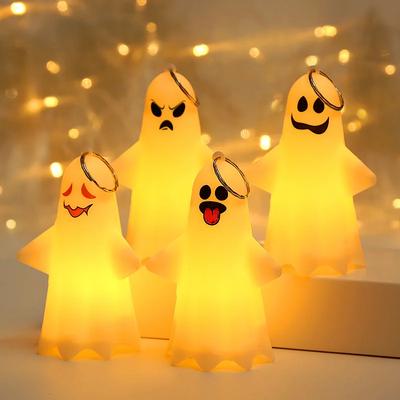 Horror Props Halloween LED Cute Ghost Hanging Lamp Horror Pumpkin Lantern Ghost Pendant Halloween Party Haunted House Home Decor