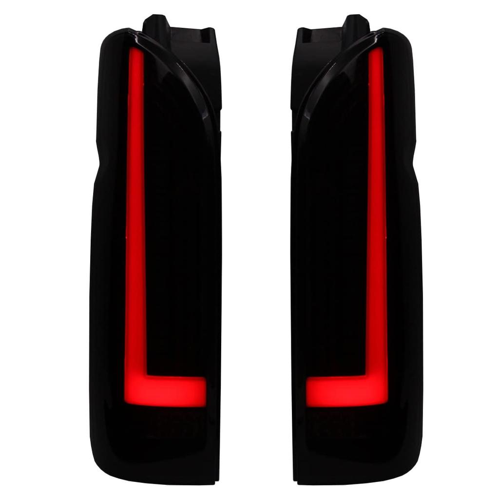 Toyota Hiace 200 Series LED Tail Lamp Opening Sequential Flowing Turn Signal Coupler On With Reflector Exterior Standard/Wide DX/SGL Wagon/Van