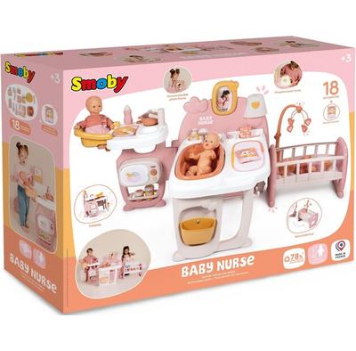 Smoby Baby Nurse Play Set Nanny Corner For Doll 42cm House + Accessories 220394
