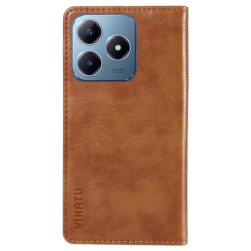 Für Realme Note 60x 4G/C63 4G/C61 4G Lederhülle Litschi-Textur Brieftasche Handyhülle