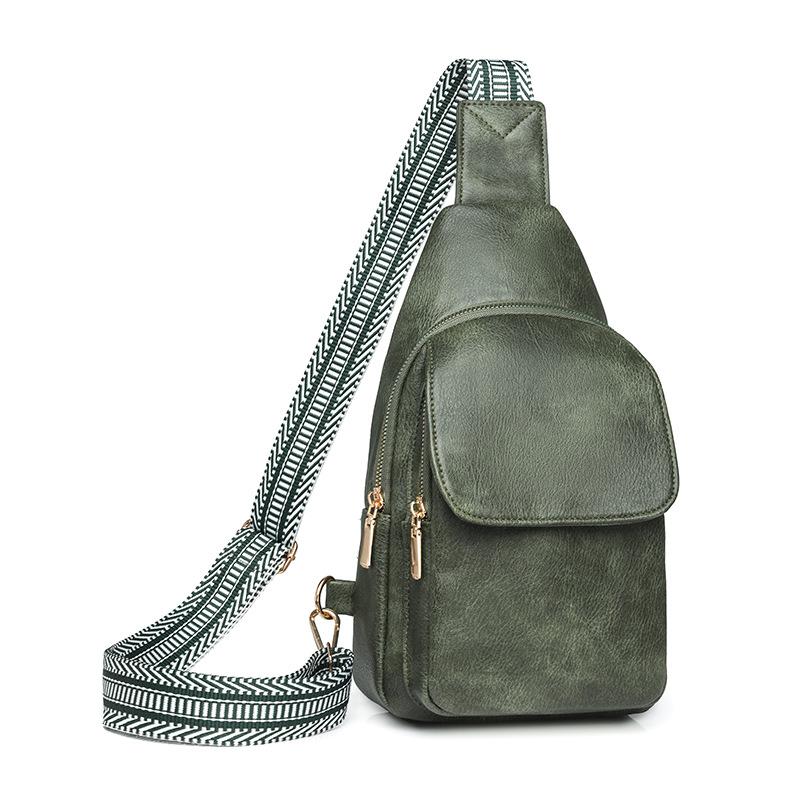 

Поясная сумка для мобильного телефона, модный бренд, женская нагрудная сумка, японский простой и легкий наплечный маленький рюкзак, женская повседневная спортивная нагрудная сумка зелёный