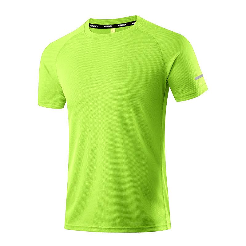 CANGHPGIN Schnelltrocknendes kurzärmliges Sport-T-Shirt für Herren, Fitness, atmungsaktiv, schweißableitend, Größe M-4XL