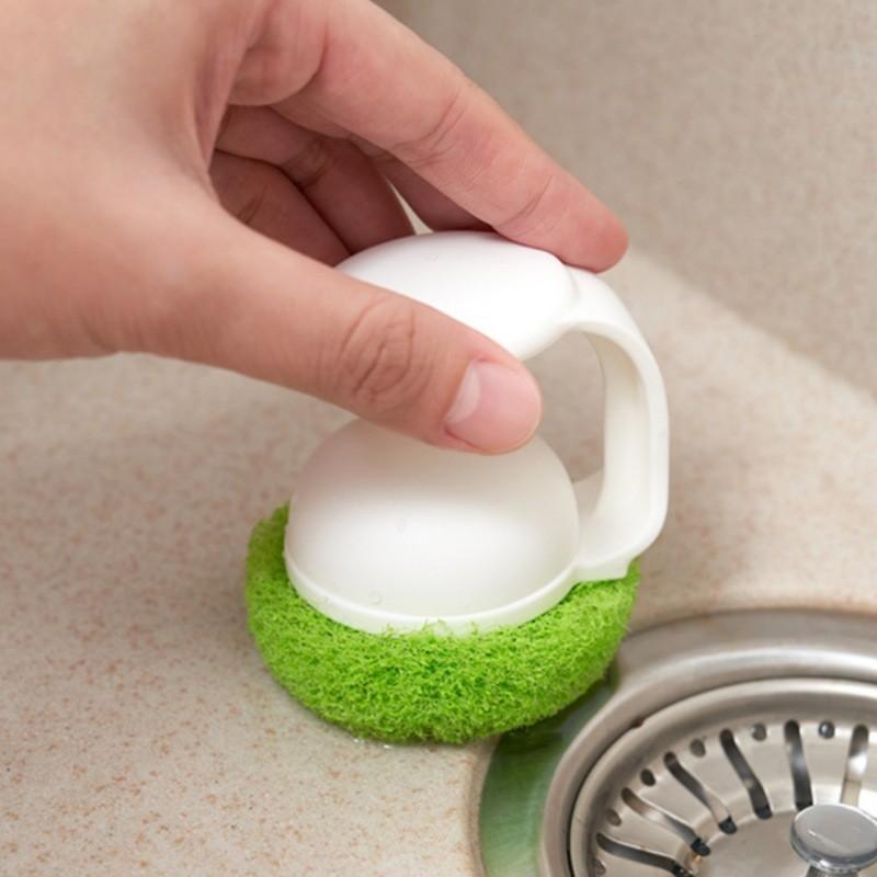 Pp Cleaning Multiuse Brush For Dishes Pots Cups With Hook Handle