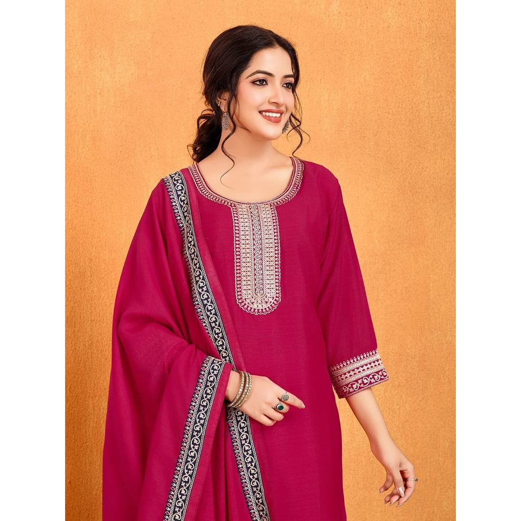 Set Salwar Kameez de Petrecere pentru Femei Bollywood Pakistani Designer Top Tunică Kurti VSO-1769 c