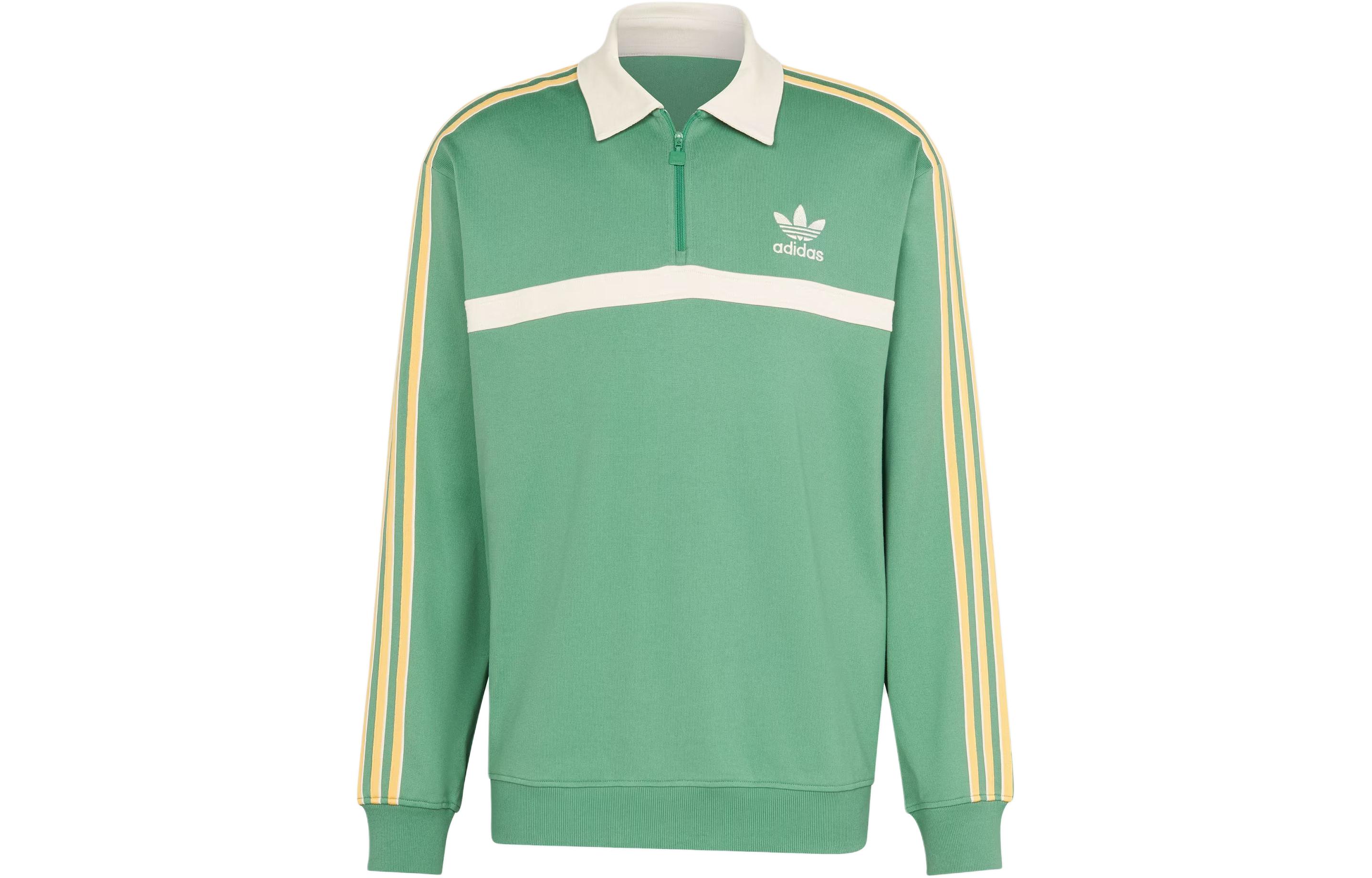 Adidas Originals Collared Sweatshirt Men s Green IS4364 L