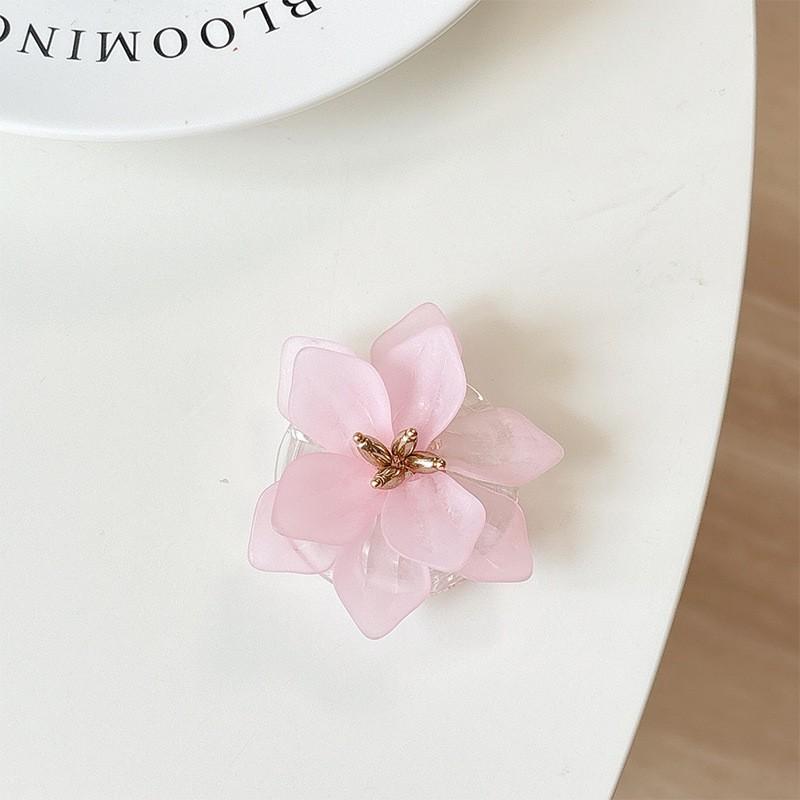 

Small Fresh Ins Style Flower Phone Airbag Stand With Retractable Solid Color Lotus Desktop Support Portable Use