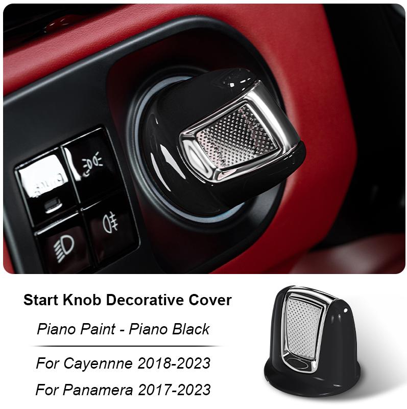 Multi-color Car Ignition Start Engine Stop Button Knob Bracket Decoration Cover For Porsche Cayenne 9YA.1 Panamera 971 2017-2023