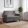 Storage Sofa in Dark Grey 122 x 78 x 87 cm Polyester