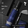 Business Umbrella, Fully Automatic One-Touch Folding Reverse Umbrella, Dual-Use for Sun and Rain, with Reflective Feature, Large Size, Unisex