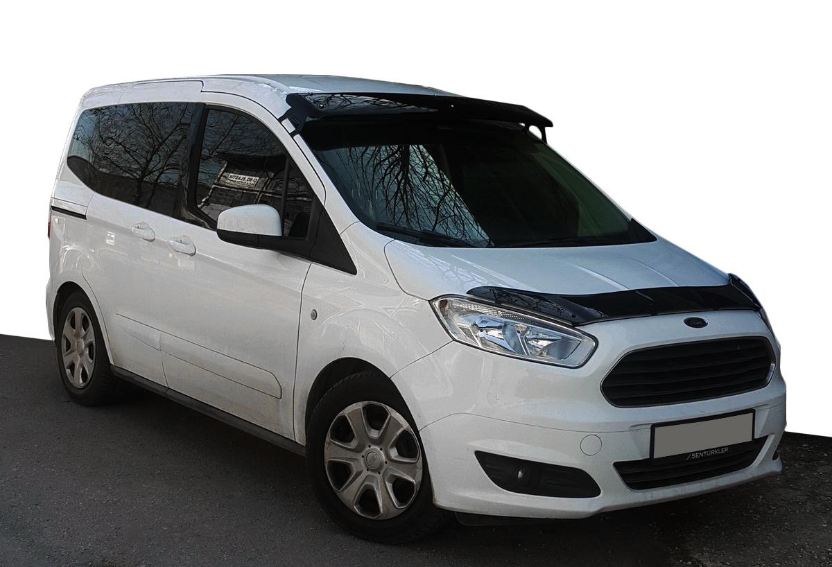 

Козирок на лобове скло (чорний глянець, 5мм) для Ford Courier 2014-2023 рр.