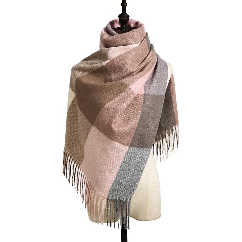 

Fumaiide Plaid Imitation Cashmere Scarf