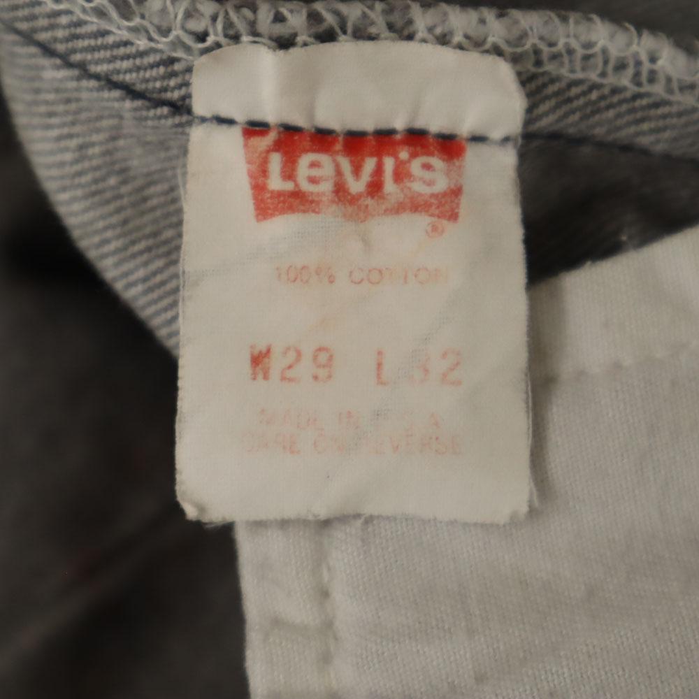 Levi's 90s 501 USA Made Piece Dyed Black Old Straight Denim Pants Jeans Men's Used