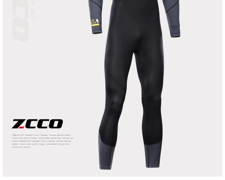 ZCCO Men's 1.5mm Wetsuit: Sun-Protection Surf & Snorkel Suit for Winter Warmth and Jellyfish Defense