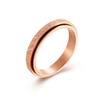 Frosted Titanium Steel Rotating Ring Simple and Neutral Style Marriage Proposal for Men and Women