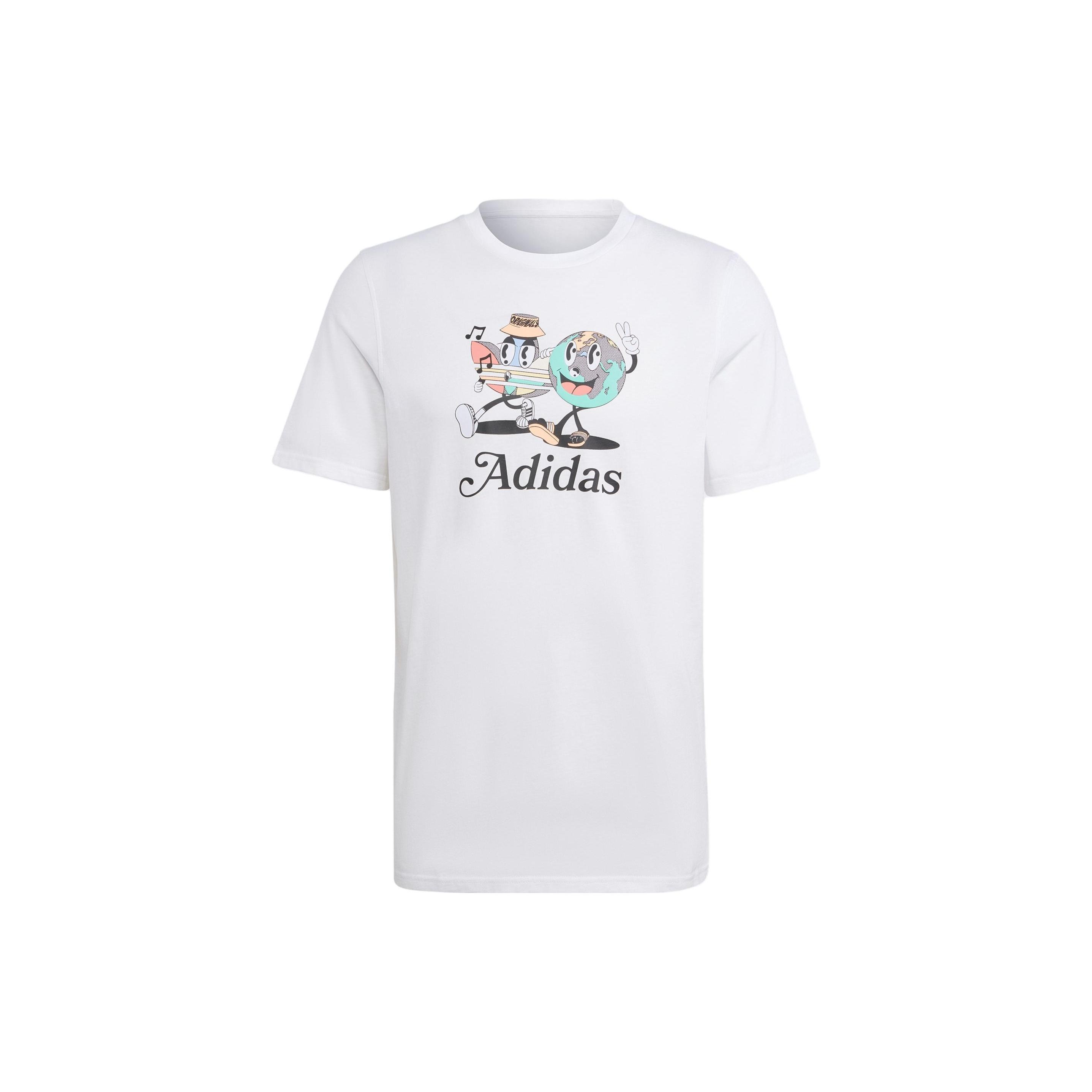 adidas originals Enjoy Summer Graphic Tee White Men s IT8185 L