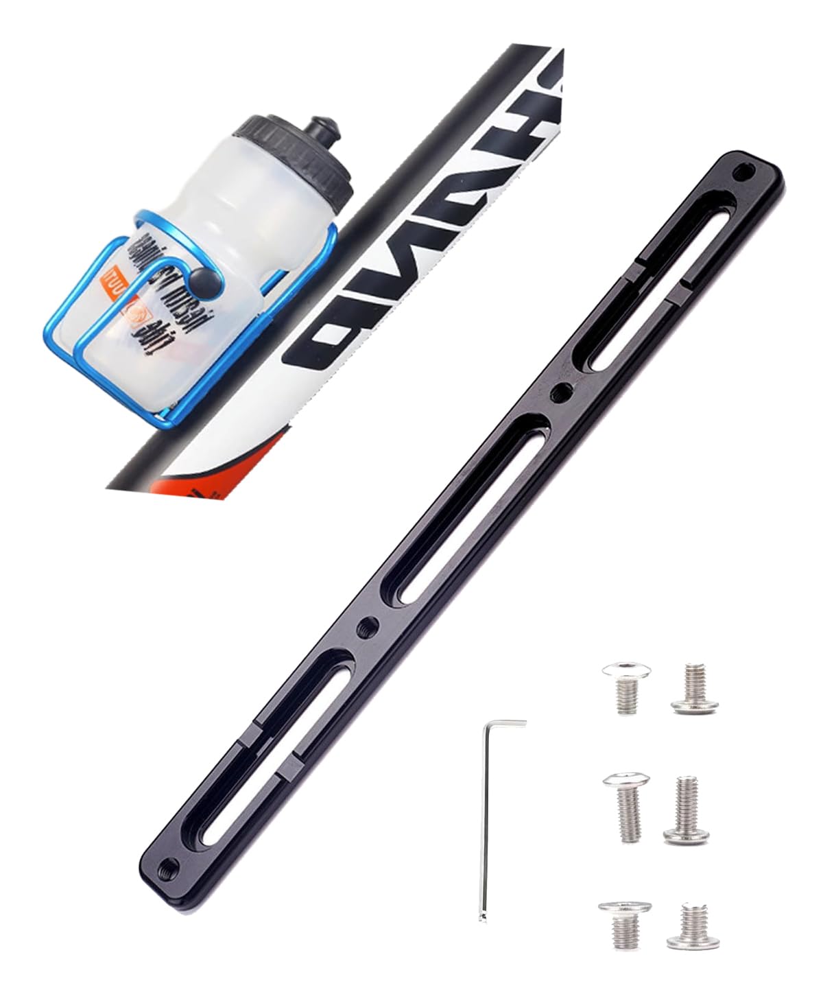 

Bottle Cage Adapter Adjuster Drink Holder Bicycle Road Bike Cross Bike S.fields.inc (20.5cm, Black) чёрный