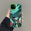 Tropical Green Plant Leaf Tree Jungle Laser Phone Case For iPhone 11 15 13 14 Pro Max Plus 16 12 Pro Max 13 Mini Shockproof Case