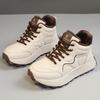 Thick-soled winter new fleece thickened boots to increase height casual sports cotton shoes and warm shoes