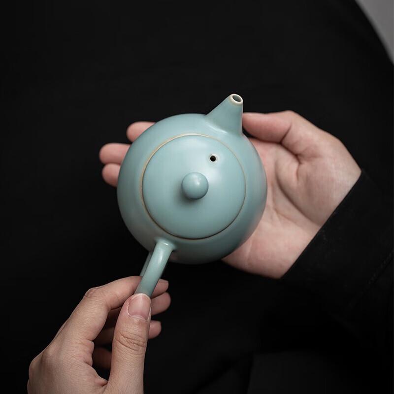Sushi Ru Kiln Dragon Egg Ceramic Teapot