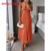 Elegant Summer Sleeveless Vneck Pleated Backless Maxi Dress For Women