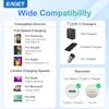 EAGET 2 in 1 QC4.0 lightning Charger Cable UsB fast Charging 100w Adapter Type C and lightning Charger Cable for iPhone,iPad,samsung